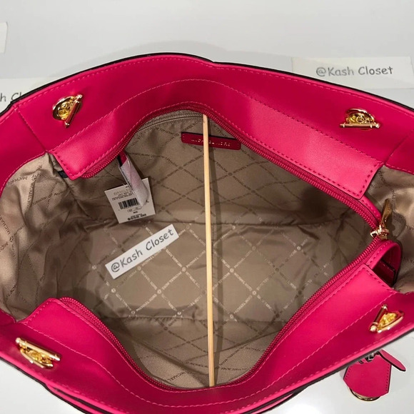 COPY - Michael Kors Shoulder Bag Xchain Jet Set LG Color-Block Logo Tote Electr… - Picture 9 of 11